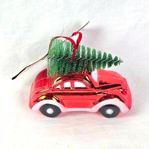 Holiday Style 4in Red Car Christmas Tree Roof Ornament